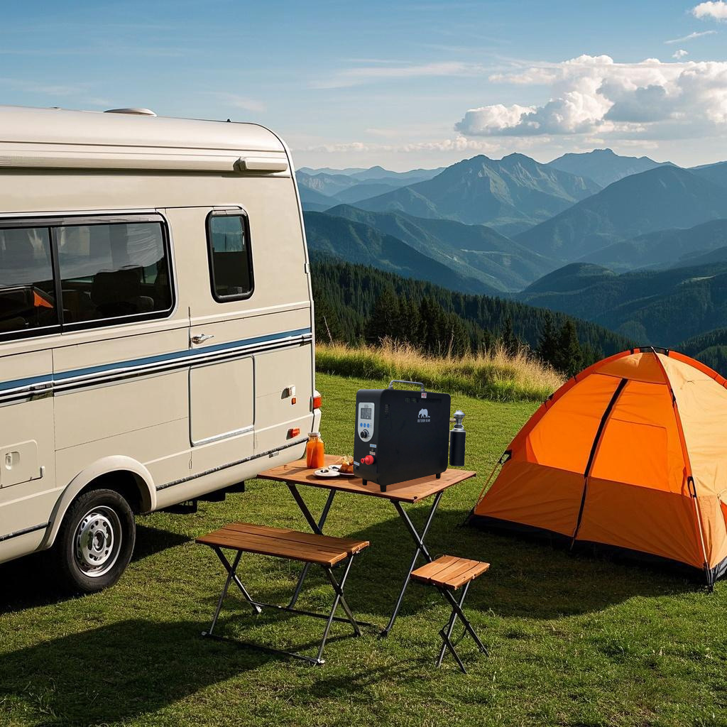 Газовый водонагреватель Outdoor Bear черный 6 литров