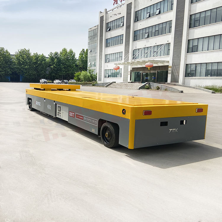 精铸车间新厂房平板车 无轨电动平车 可局部升降 重载搬运车