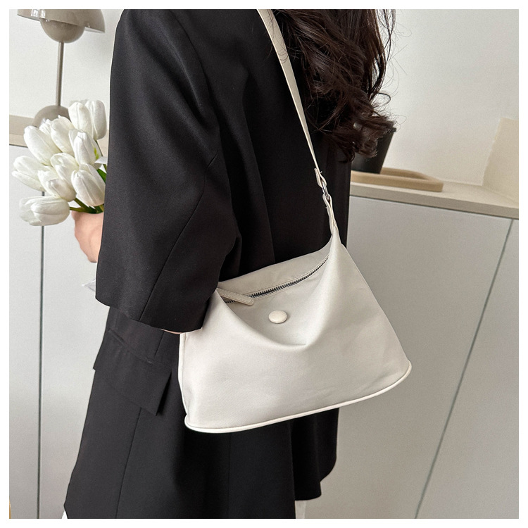 Borsa a tracolla da donna in tessuto oxford borsa versatile trendy_voghion.com