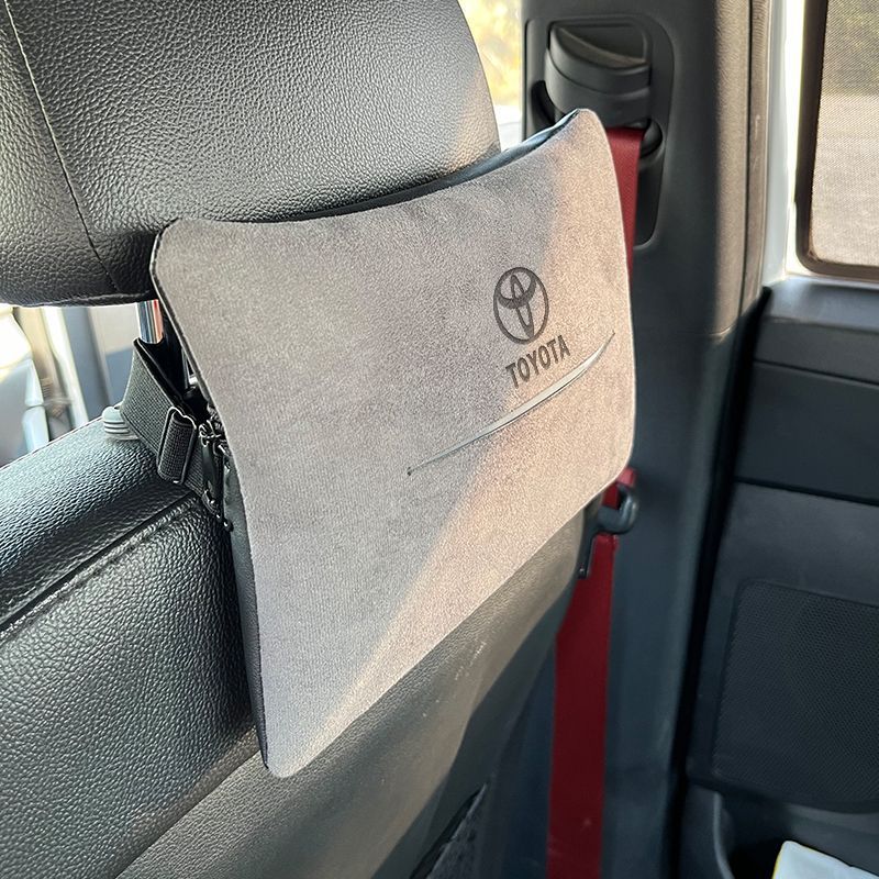 Car Tissue Box, High-End Deer Skin Velvet Seat Back Tissue Bag, Car Armrest Box, Sun Visor Tissue Box, Source Manufacturer