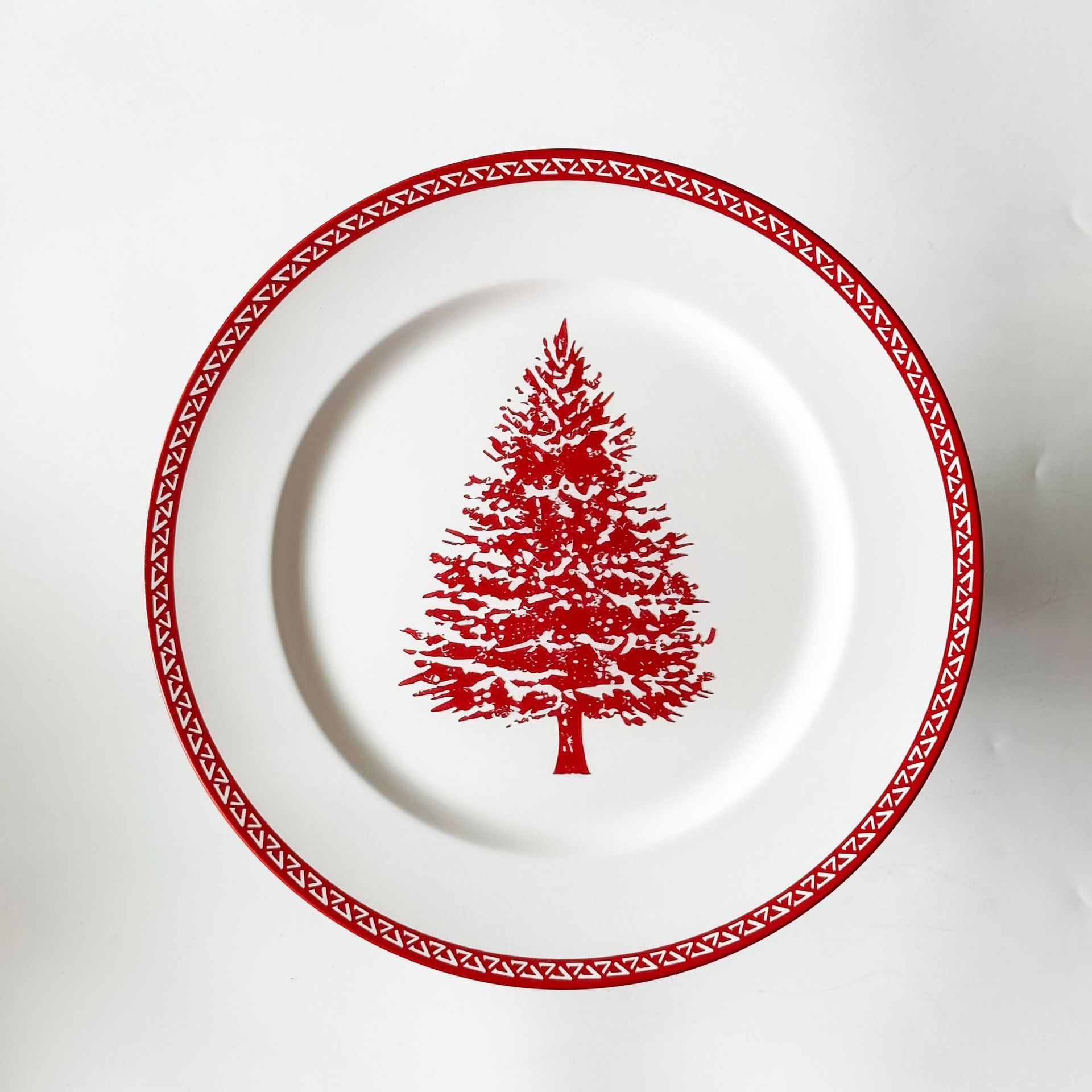 Comercio exterior transfronterizo nuevo placas de carga de venta caliente placas de Navidad platos de bodas platos de comedor de hotel platos decorativos PP