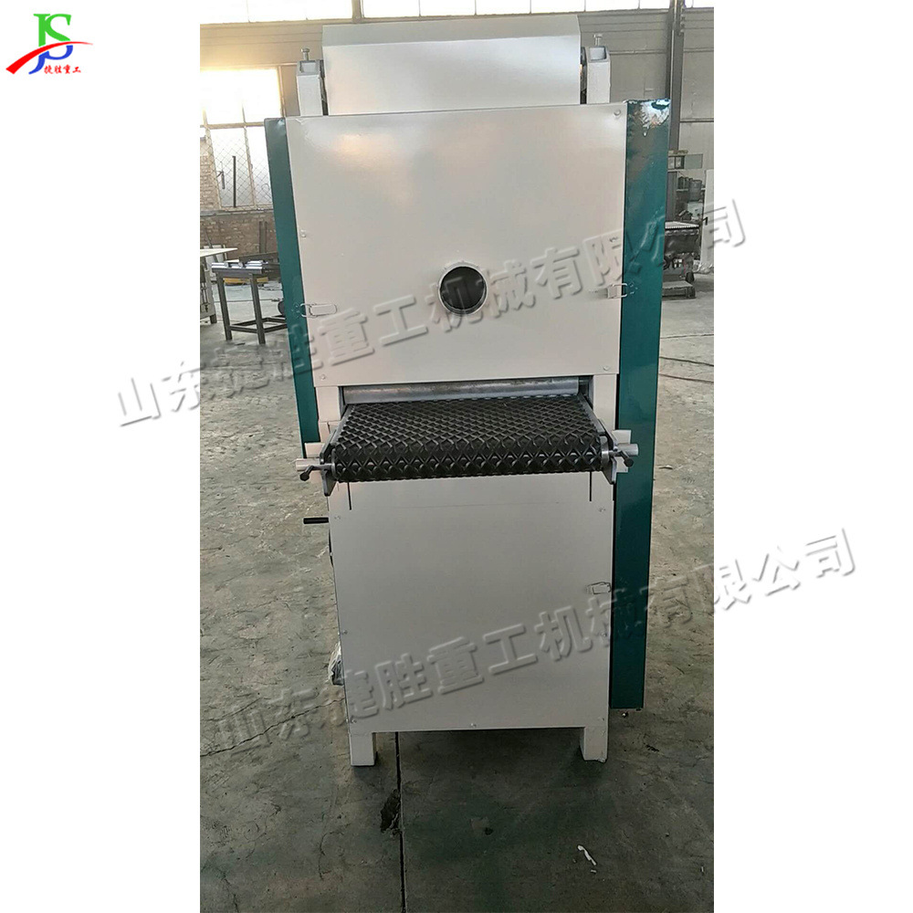 Pequeña máquina pulidora de tableros para carpintería, equipo de eliminación de rebabas de tableros de madera, lijadora de tableros de madera de regla fija completamente cerrada