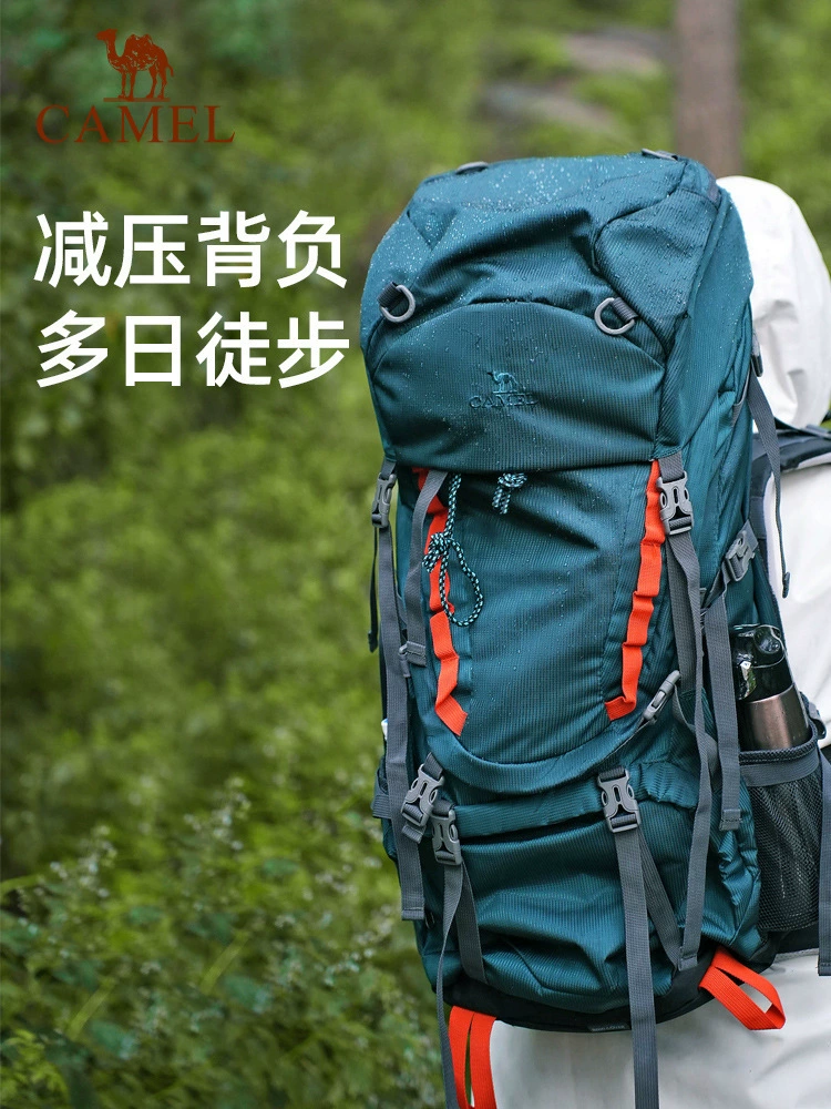 Capacious universal backpack for men and women for hiking for camping for traveling