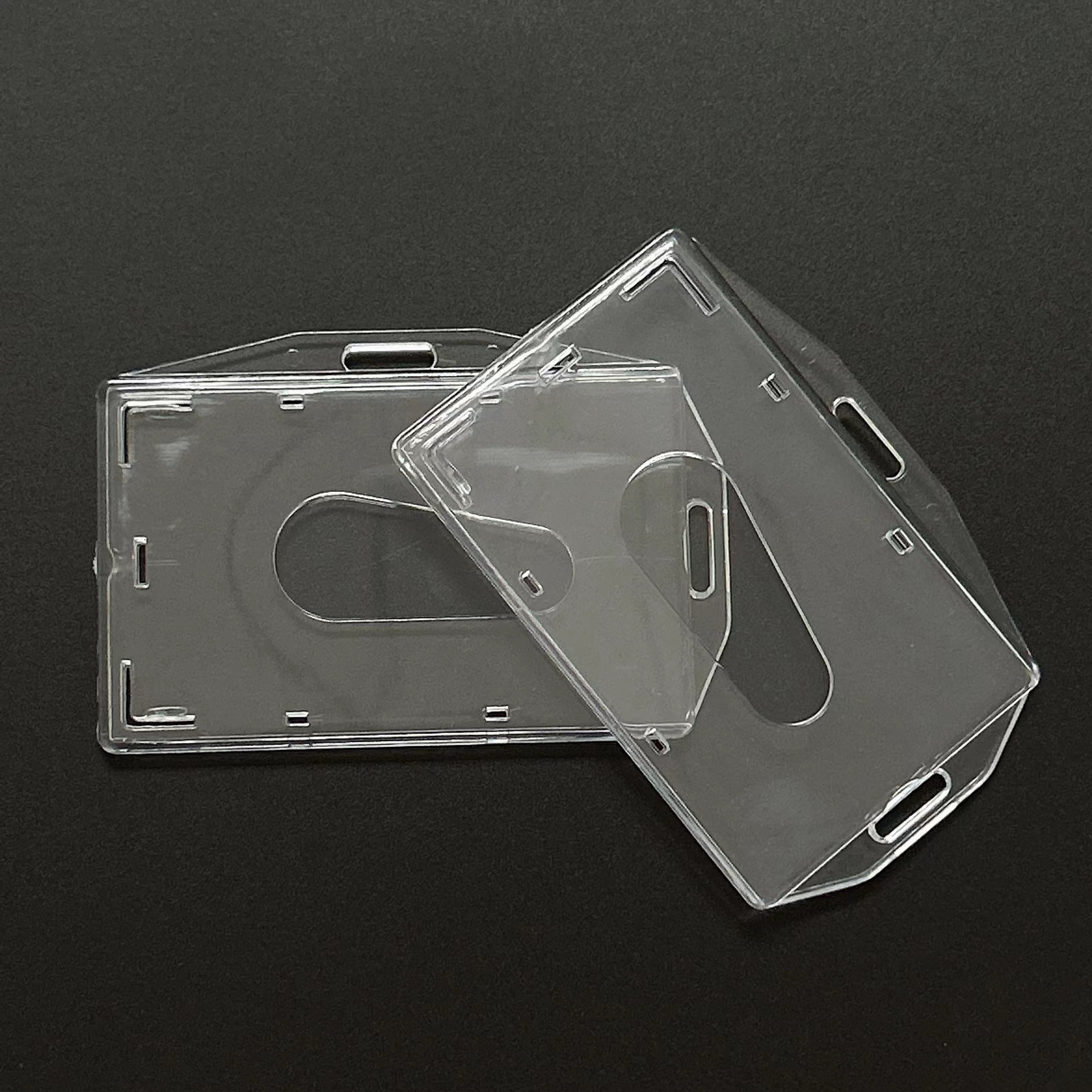 PC material de dos vías transparente cubierta de la tarjeta de Certificado de moldeo por inyección integrada horizontal y vertical cubierta de tarjeta de control de acceso comunitario