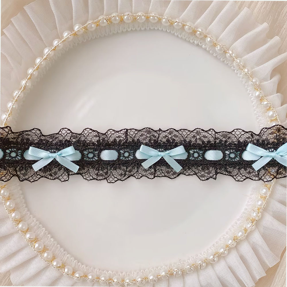 ロマンチックな白いレースのアクセサリーの襟元のベルトのスカートのdiyの頭飾りの髪飾りはリボンの子供服の装飾を着ます。
