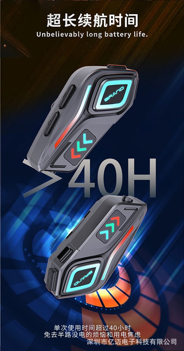 2025 Cross-Border New Model Private Model Helmet Bluetooth Headset with Rgb Colorful Lights and Heavy Bass, Suitable for Various Rgb Lights