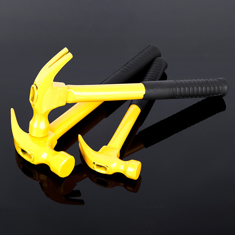 厂家供应批发碳钢羊角锤 钉锤铁锤铁榔头小锤子起钉锤铁柄羊角锤