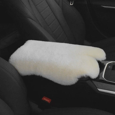 Armrest box Mat Rex Rabbit Plush Central Armrest - light-off-white-free-shape