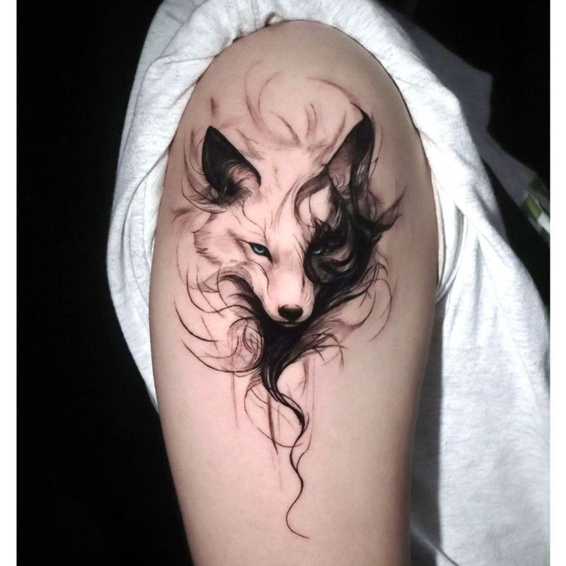 New Style Cool Wolf Herbal Tattoo Sticker Semi-Permanent Waterproof Anti-Rub Aggressive Sexy Hot Girl Arm Thigh Unisex New Style Cool Wolf Herbal Tattoo Sticker Semi-Permanent Waterproof Anti-Rub Aggressive Sexy Hot Girl Arm Thigh Unisex