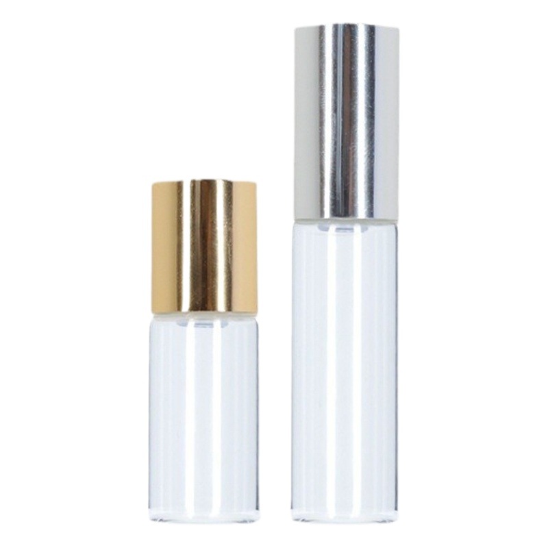 Spot perfume transparente aceite esencial botella de bola de color botella de bola de acero botella de bola marrón botella de crema de ojos de masaje