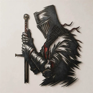 新品Medieval Knight Metal Wall Decor复古中世纪骑士金属墙饰