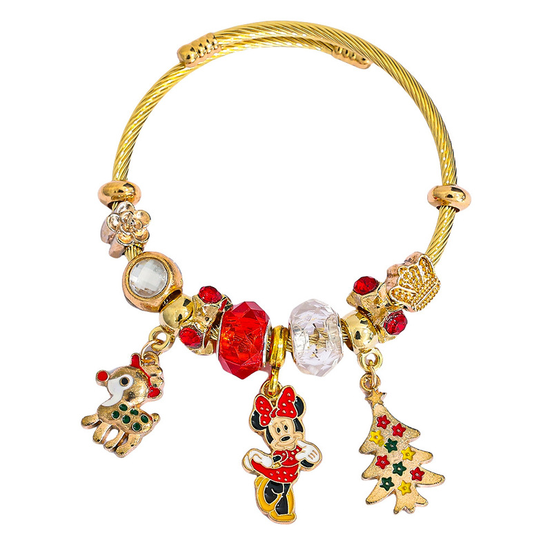 Amazon Hot Selling Cartoon Anime Christmas Mickey Minnie Bracelet Charm Alloy Halloween Bracelet Jewelry Wholesale Amazon Hot Selling Cartoon Anime Christmas Mickey Minnie Bracelet Charm Alloy Halloween Bracelet Jewelry Wholesale