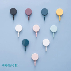 Door Rear Hook Kitchen Anchor Adhesive Hanger Hole-Free Invisible Hanger Nordic Style Round Mini Hanger Strong Adhesive Anchor Nail-Free Hook