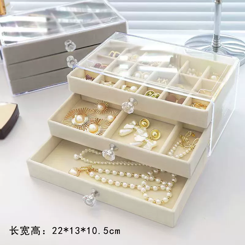 Storage system, storage box, earrings, acrylic necklace, sophisticated accessory