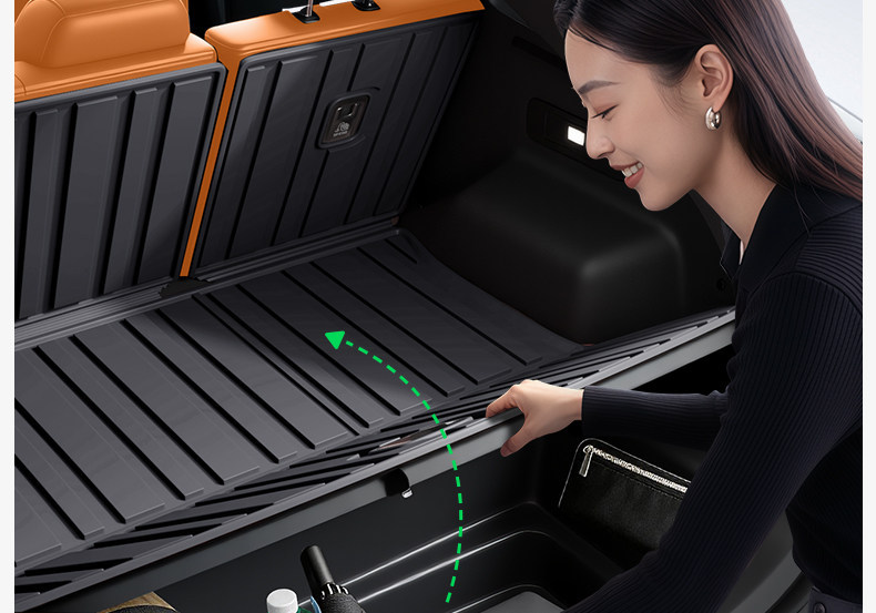 Suitable for 26 Models of Haval Menglong Plus, Tpe Trunk Mat for Five/Seven-Seater Integrated Trunk Modification Accessories