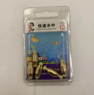 水中铜日式开口纯铜 铜水中不伤线 快速铅 空心通心铅绿胶铅坠