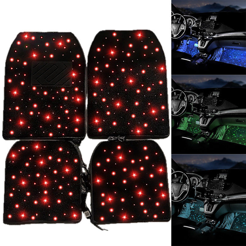 新車 LED 雰囲気ライトベビーブレス RGB 車発光フロアマット車ユニバーサルフロアマット車のインテリア用品|undefined