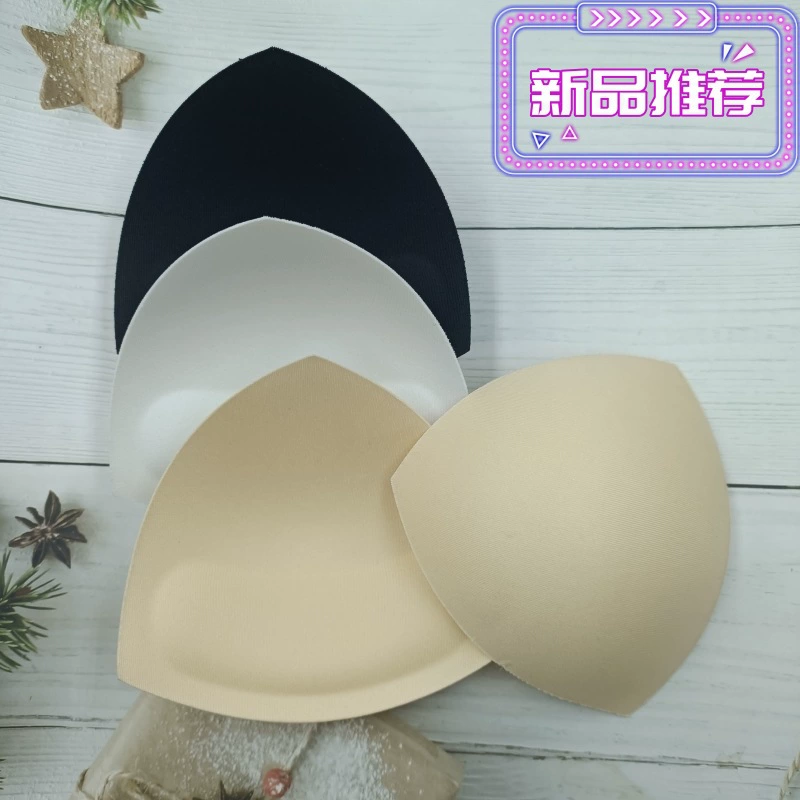 Треугольная утолщенная подушка для груди, собирающая верхнюю часть, чашка, слинг, купальник, платье, губчатая вставка, прямые поставки с фабрики