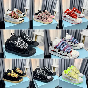 �������Ь��Lanvin curb�ٴ�W��Ь���ƴɫ��ӖЬ ���Ь