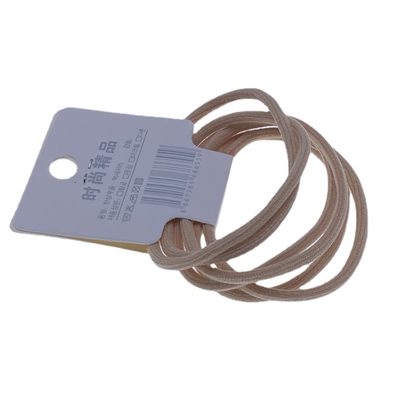 Tarjeta de pedido de 3 piezas nueva leche marrón 2-en-1 banda de goma banda física tienda supermercado accesorios para el cabello accesorios de la cabeza