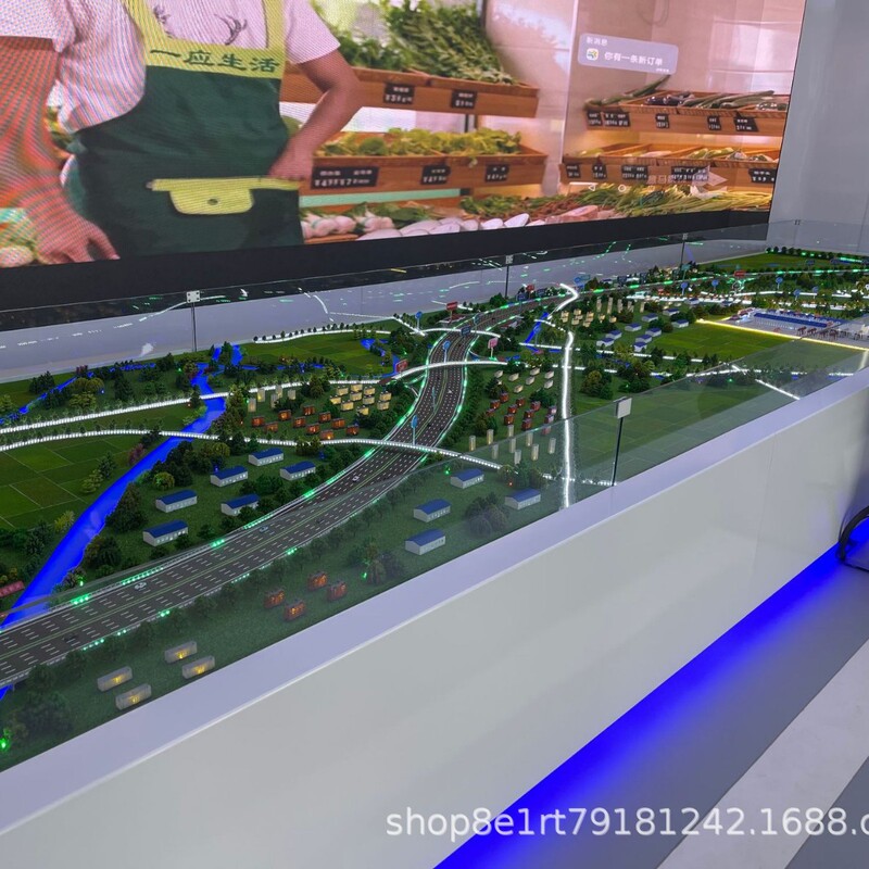 Sand Table Model, Intelligent Machinery, Grain Equipment, New Energy, Wind Power, Terrain, Landform, Architectural Planning, Factory Area, School