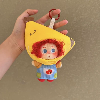 Curly Hair Plush Doll — Pluş açarlıqlar - banana-red-explosion-pendant