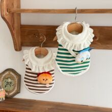 25秋冬新款宠物狗狗猫咪奶狗衣服 咖绿条纹开扣衫可牵引 送玩偶