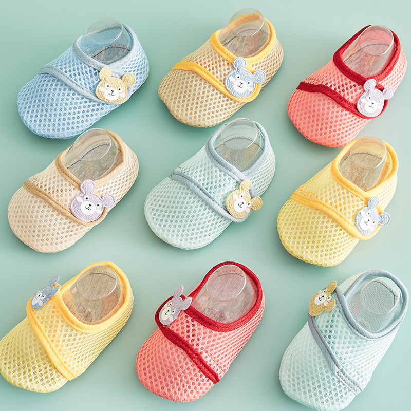 Mesh Floor Socks Baby Summer Thin Children's Indoor Non-slip Cool-off Toddler Shoes Home Shoes Socks Cover