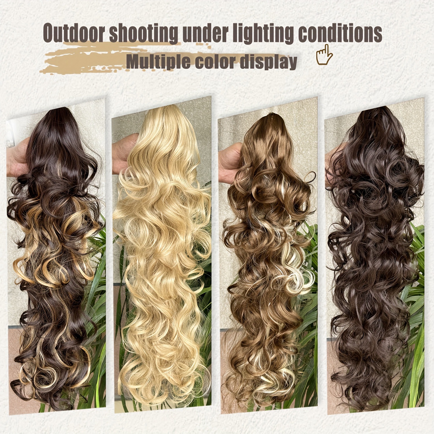 comercio exterior transfronterizo pequeño rollo de clip de cola de caballo al por mayor