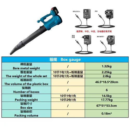 Hair dryer wireless lithium battery industrial dust removal storm fan high power blower leaf cross-border foreign trade power tool