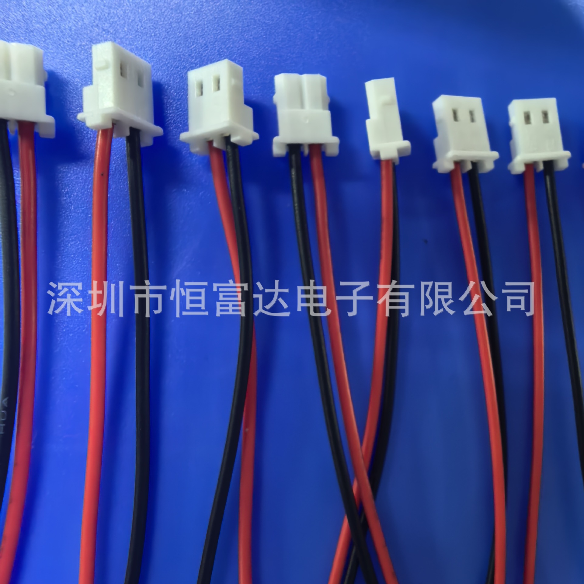 生产5264-2P端子线 LED灯铜灯条连接线间距2.54mm-2p公电瓶连接线