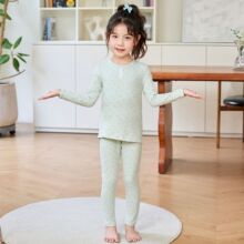 2025新款A类儿童纯棉萌趣内衣套装宝宝秋衣秋裤无骨卡通家居服