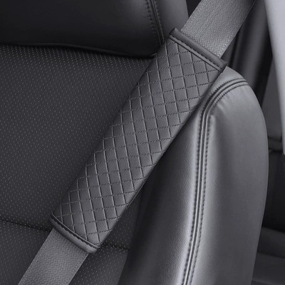 Seat belt shoulder pad – Belt Shoulder Pads - embossed-black