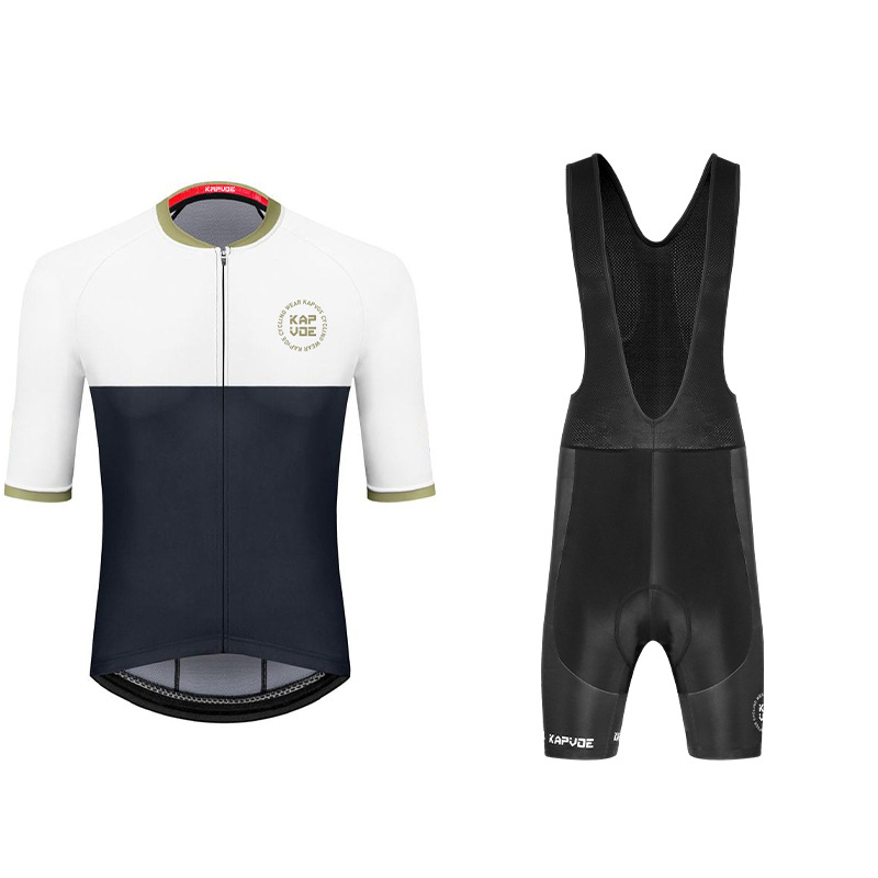 Ropa de ciclismo de manga media Monos exclusivos transfronterizos Traje de verano Bicicleta de carretera Bicicleta Transpirable Top de hombre