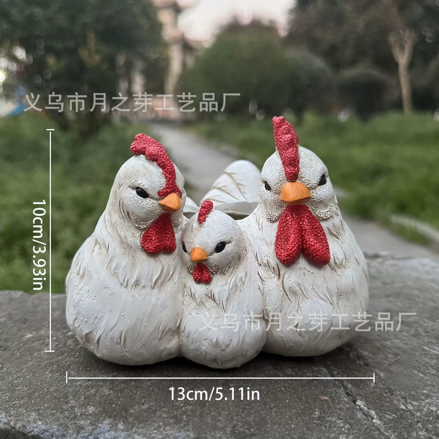 Новое кросс-бортное изделие из трех кур resin куриные семейные статуи куриные statues для дома двора фермы кухни декоративные животные статуи