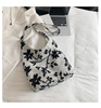 Brand retro capacious one-shoulder bag, shopping bag, Korean style