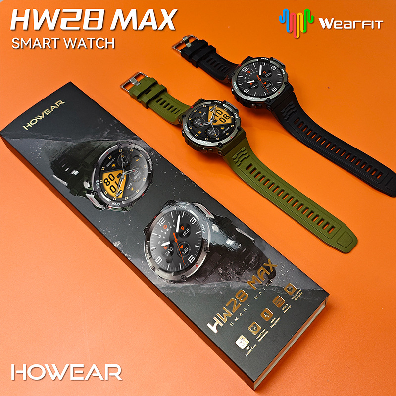 Huaqiangbei Cross-Border New Hw28 Max Men's Outdoor Smart Watch Multi-Function Health Monitoring Sports Watch