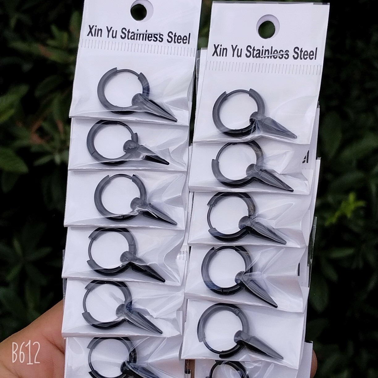 2.5 pendientes de acero de titanio gruesas y el mismo modelo crian orejas joyas de moda con pendientes de acero inoxidable con hilo redondo personalizado image 46