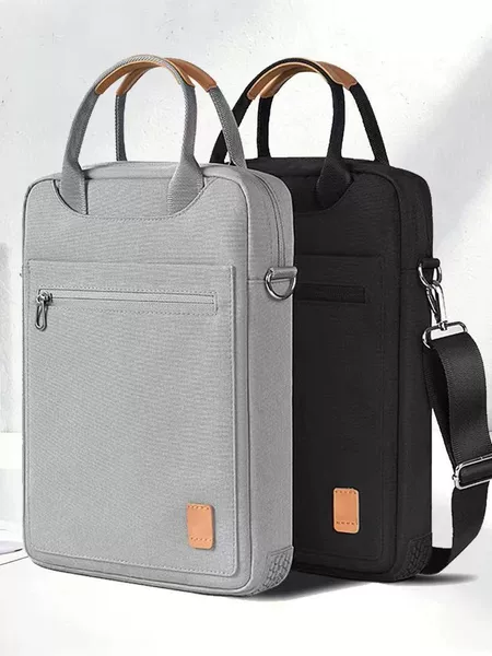 Upgraded Tablet Bag, Cross-Body Bag, Waterproof and Shockproof, iPad Air 4 Bag, Vertical Style Computer Bag, Interior Fleece Lining, Metal Hardware