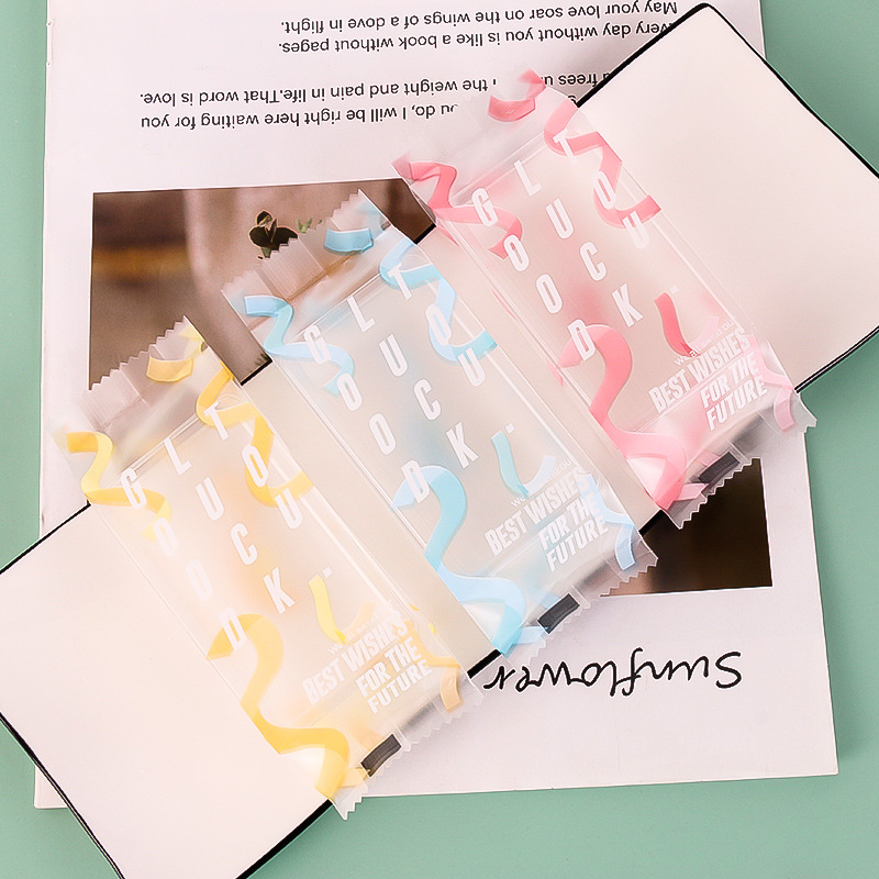 Packaging bag for pineapple cookies, fresh and minimalist biscuit snack, lucky cookie, caramel cookie, packaging bag, plastic tray set