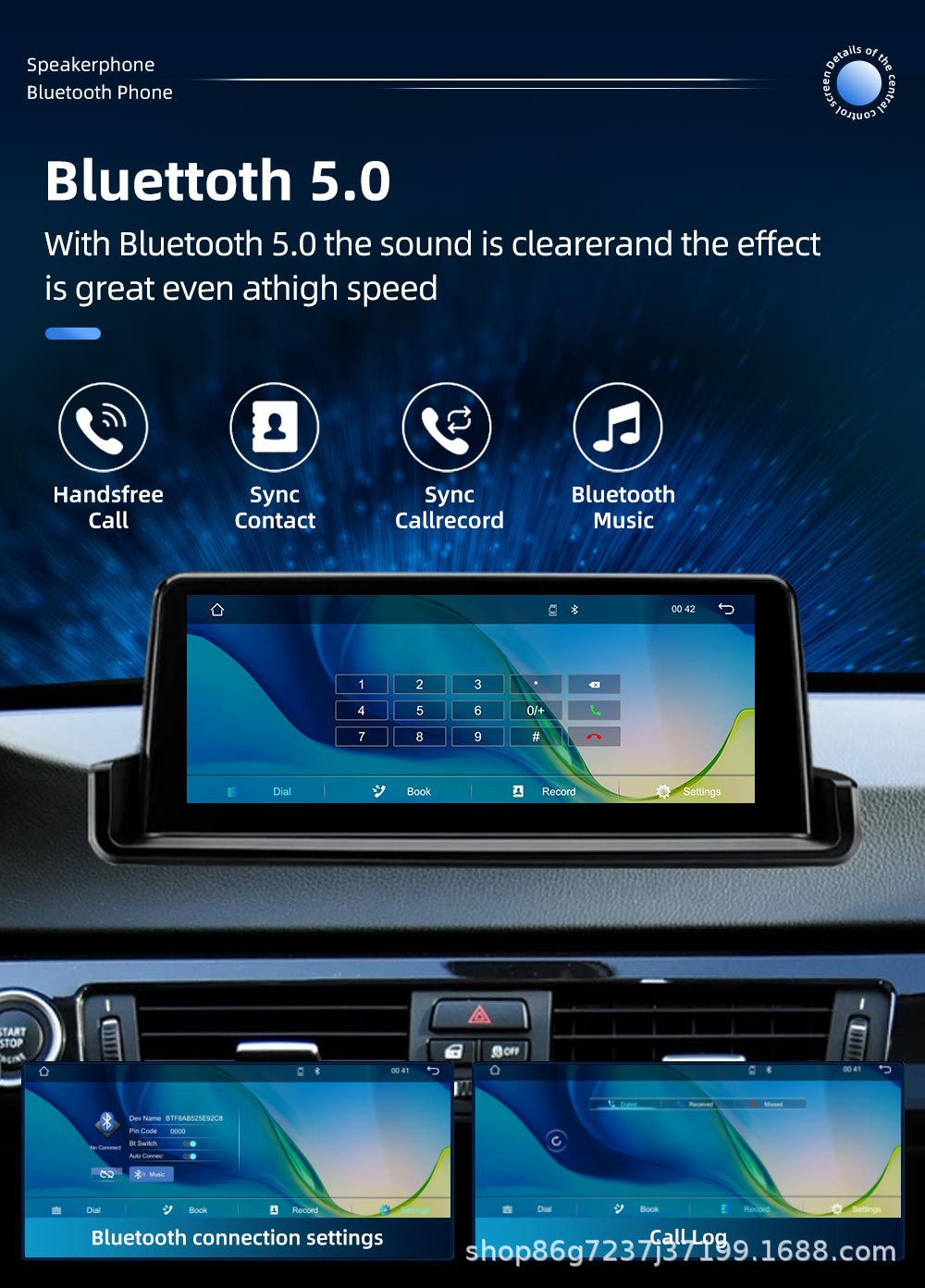 Suitable for Bmw 3 Series E90 E92 10.25inch Car Navigation Central Control Large Screen Navigation All-In-One Android Car System