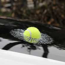 3D立体小球车贴汽车装饰贴纸创意个性搞笑网球贴砸玻璃窗改装