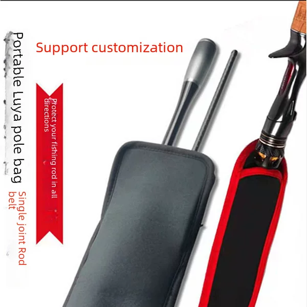 Soft Luya Fishing Rod Bag Waterproof Wear-resistant Fishing Gear Bag Fishing Rod Protective Cover Foldable Storage Bag Fishing Accessories Bag