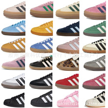 阿迪德训鞋女鞋莆田高版本samba百搭校园银色增高厚底红色小白鞋