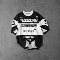 2025歐美跨境23號T恤外貿專供男士T恤3D數碼印花圓領短袖廠家批發