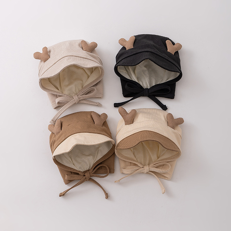 Sombreros para bebés primavera y otoño delgados lindos sombreros cortesanos para hombres y mujeres bebés pequeños recién nacidos sombreros