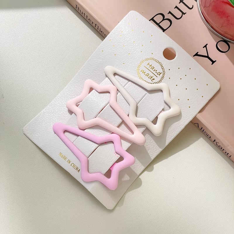 Dopamina de color estrellas amor clip de cabello de la niñez clip de fránta clip de cabello BB clip de cabello adorable joyas de cabello