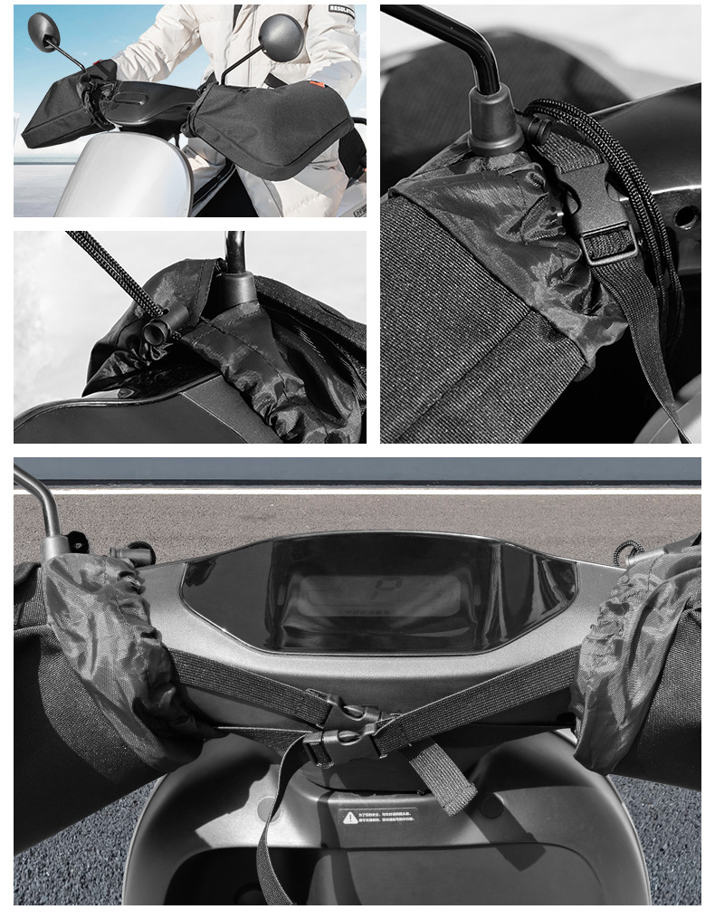 Motorcycle Warm Handle Set Electric Car Windproof Warm Gloves Hand Guard fleece-lined Windshield Handle Set Jumper