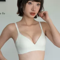 Wireless breathable push‑up bra, comfortable wireless support, sizes S–XL (32–38 AB)