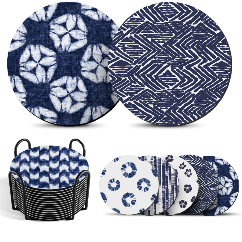 Cross-border Cup Mat Silica Gel Soft Mat Absorbent Mat Amazon Shower Mat Dining Mat Heat Insulation Tea Cup Mat Round